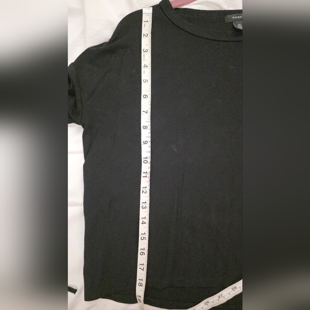 Halogen Black Tie Cuff Long Sleeve Top | Nordstrom | Size XS - Picture 8 of 8